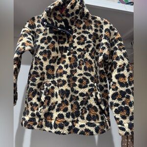 J.Crew Pullover with cheetah print